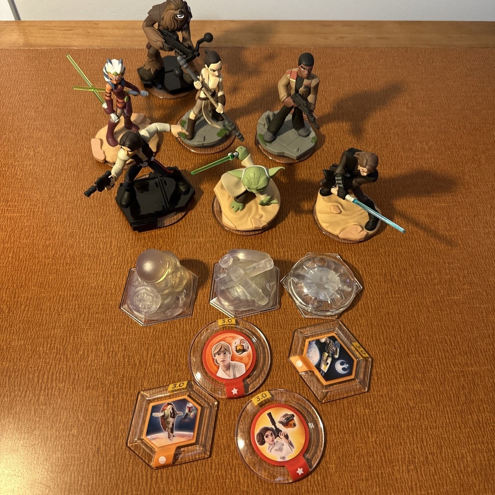 Disney Infinity 3.0 STAR WARS Lot : Yoda, Chewbacca, More